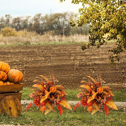 💥Hot Sale 49% off 🍂 Autumn Harvest Floral Garden Stake Arrangement