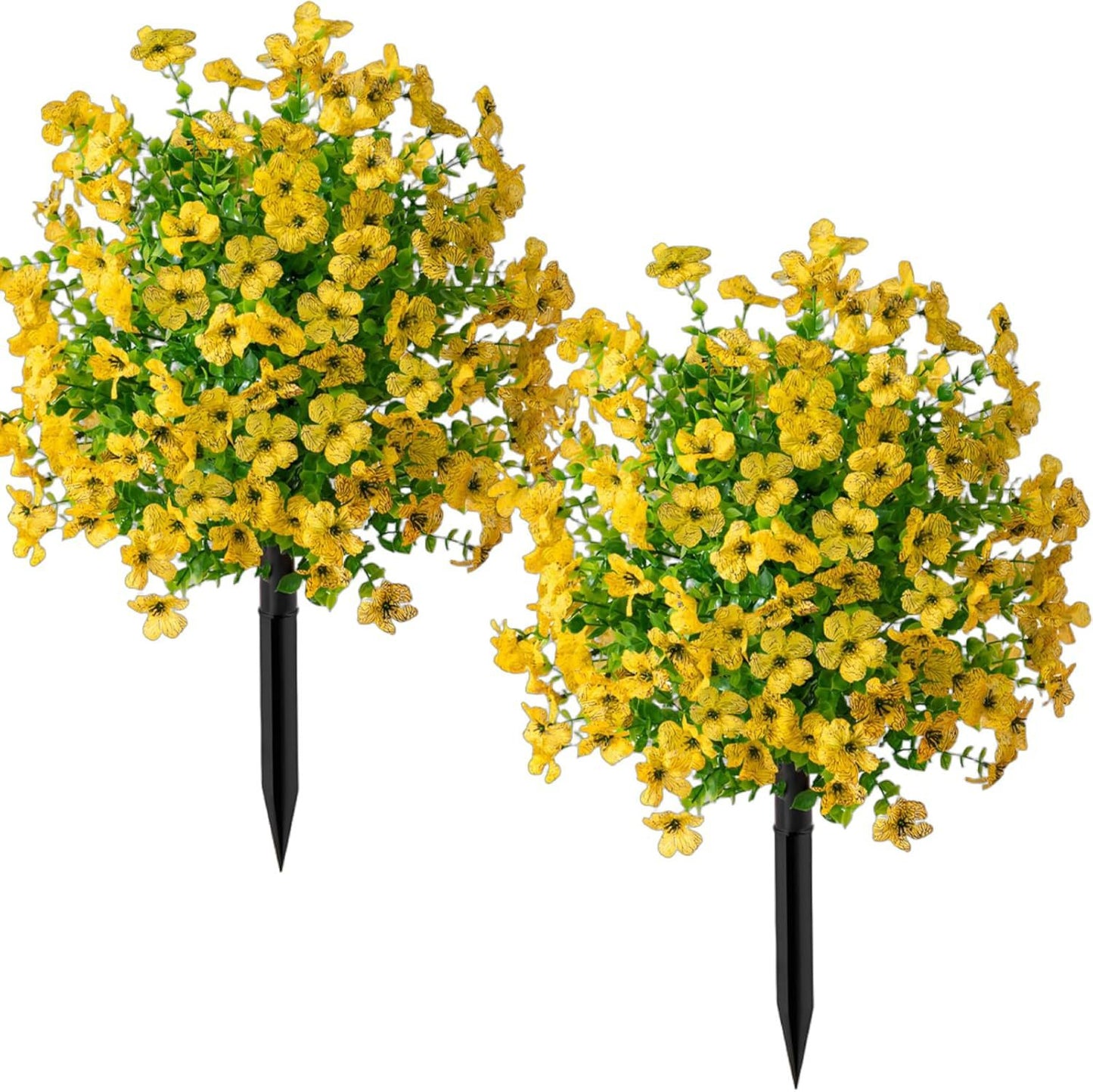 Artificial Outdoor Fake Flowers with Ground Stake