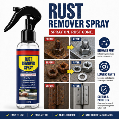 🔥Multifunctional Rust-Removing Lubricant | One-Spray Solution For All Your Rusted Metal