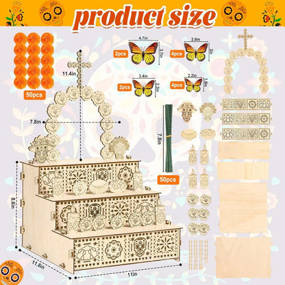 🏵️Day of the Dead Wooden Altar Display Set