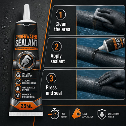 💧⚒️Underwater Sealant Instant Waterproof Repair Glue（2PCS） – Powerful waterproofing; effectively repairs leaks, cracks, and gaps.