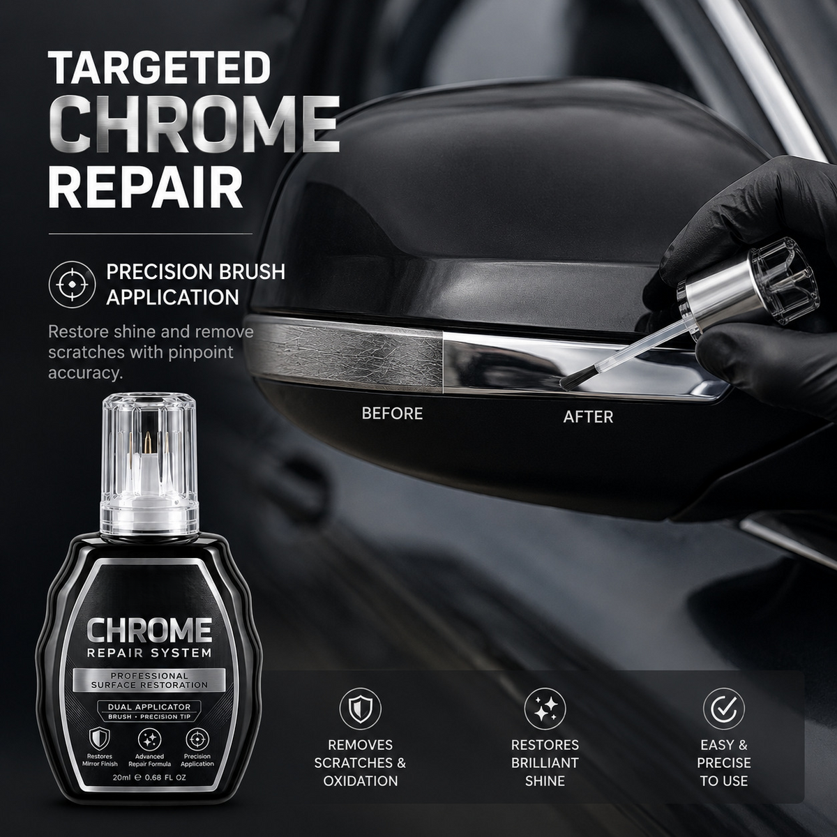 Professional Chrome Repair Pen| Professional Metal Chrome Touch-Up Liquid