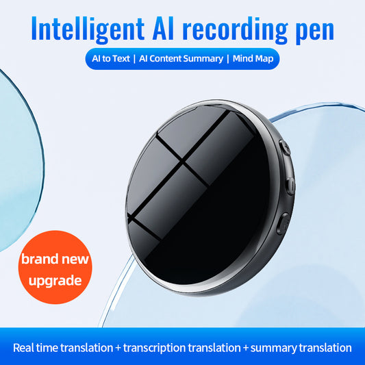 🎙 AI Smart Magnetic Bluetooth Voice Recorder | Real-Time Transcription & 60-Language Translation