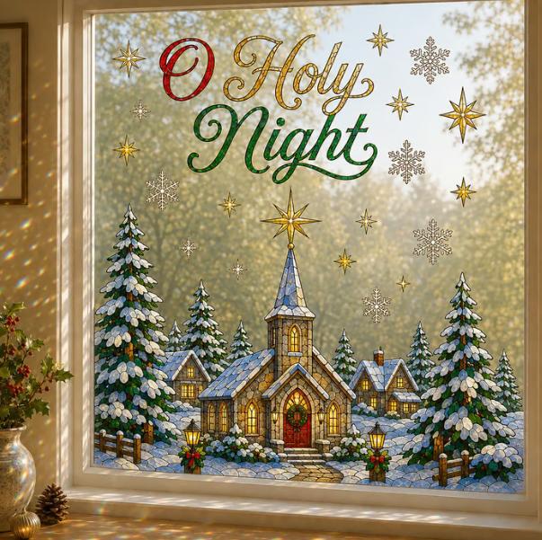 🎄🪟Christmas Classics Scenic Window Sticker – Turn Every Window Into a Christmas View