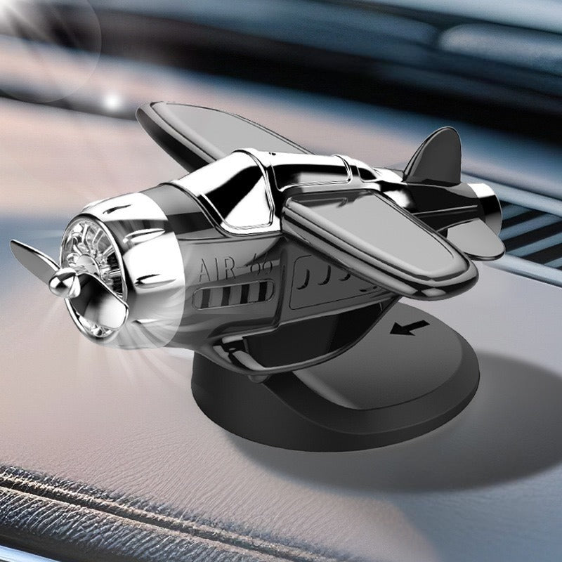 🔥Solar powered airplane shaped car ornaments