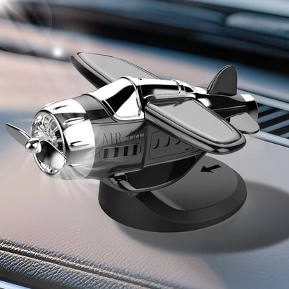 🔥Solar powered airplane shaped car ornaments