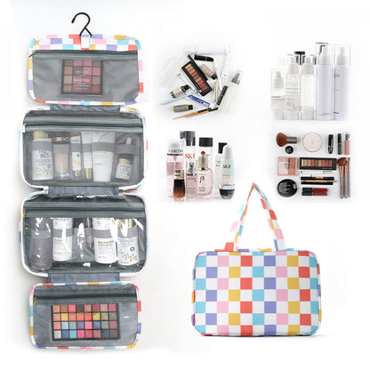 🎀 Hanging Travel Toiletry Bag | Multi-Compartment Waterproof Makeup Organizer