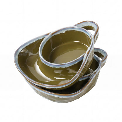 🍚Divided Ceramic Soup & Side Bowl-2‑in‑1 Ergonomic Ceramic Bowl For Soup, Snacks & Casual Meals