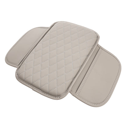 🚘 Car Center Console Armrest Riser – Padded Cushion with Side Storage & Non-Slip Base