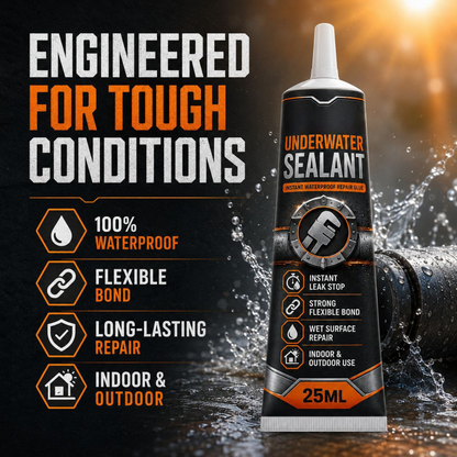 💧⚒️Underwater Sealant Instant Waterproof Repair Glue（2PCS） – Powerful waterproofing; effectively repairs leaks, cracks, and gaps.