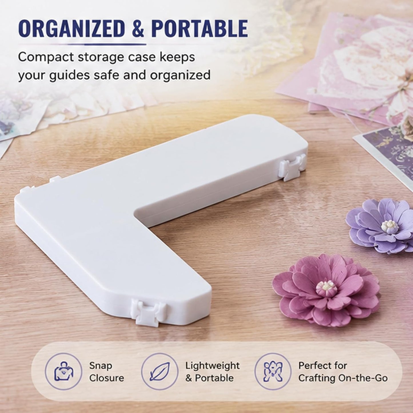 Paper Crafting Alignment Guide Set with Case, 7 PCS Precision Layering