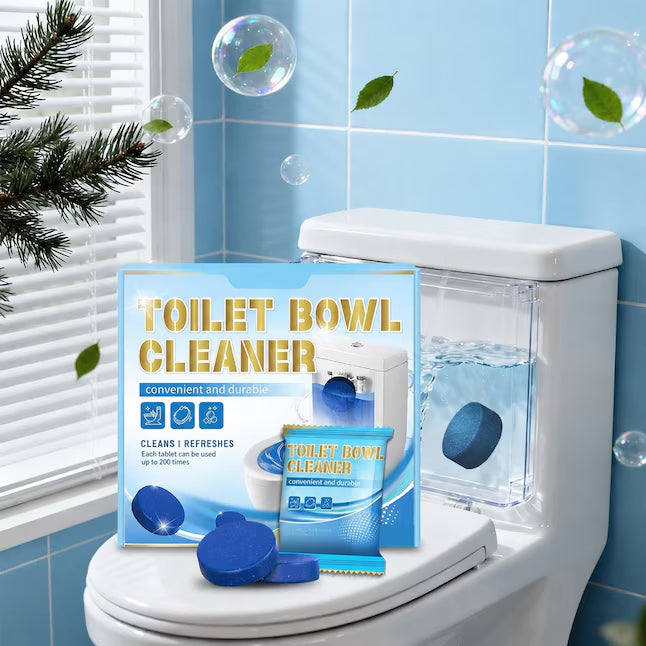 🚽Toilet Tank Cleaner Tablets, Long Lasting Deodorizing Blue Tabs