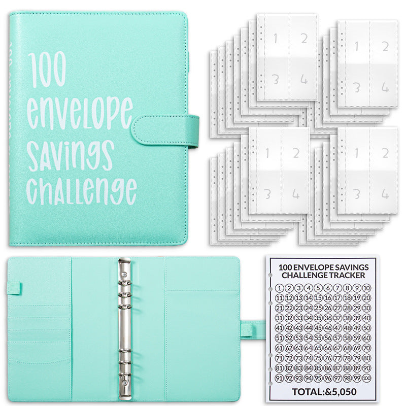 💰100-Day Money-Saving & Savings Logbook--$5,050 Savings Challenge Binder