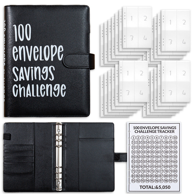 💰100-Day Money-Saving & Savings Logbook--$5,050 Savings Challenge Binder