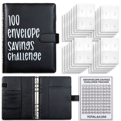 💰100-Day Money-Saving & Savings Logbook--$5,050 Savings Challenge Binder