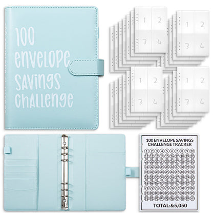💰100-Day Money-Saving & Savings Logbook--$5,050 Savings Challenge Binder