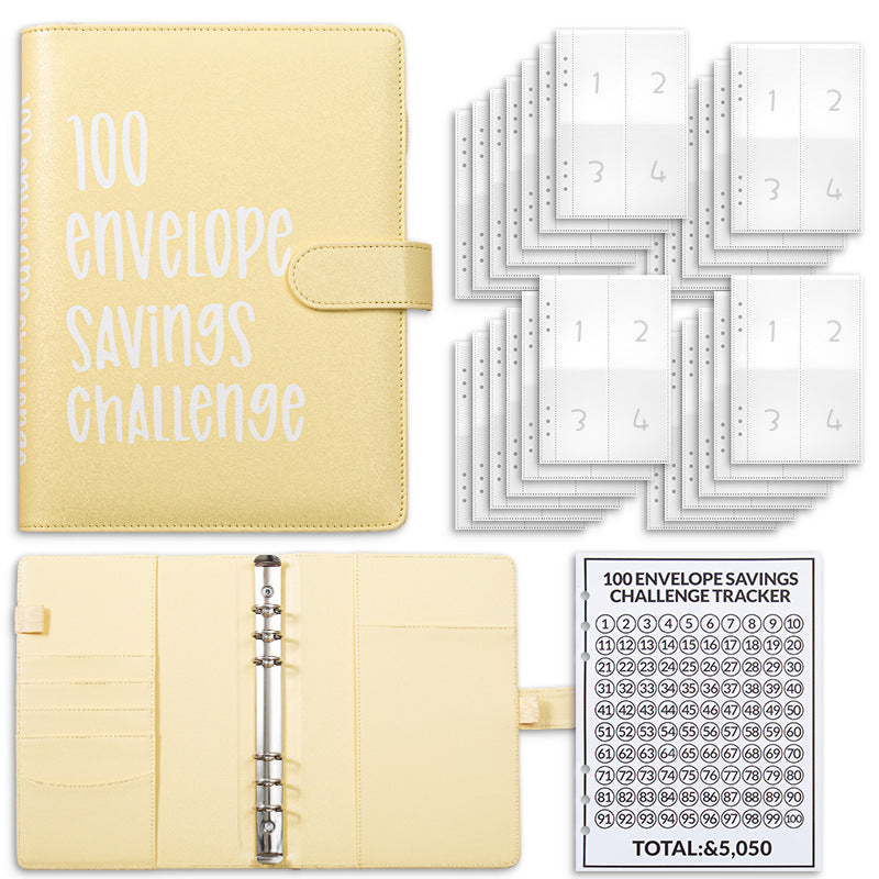 💰100-Day Money-Saving & Savings Logbook--$5,050 Savings Challenge Binder