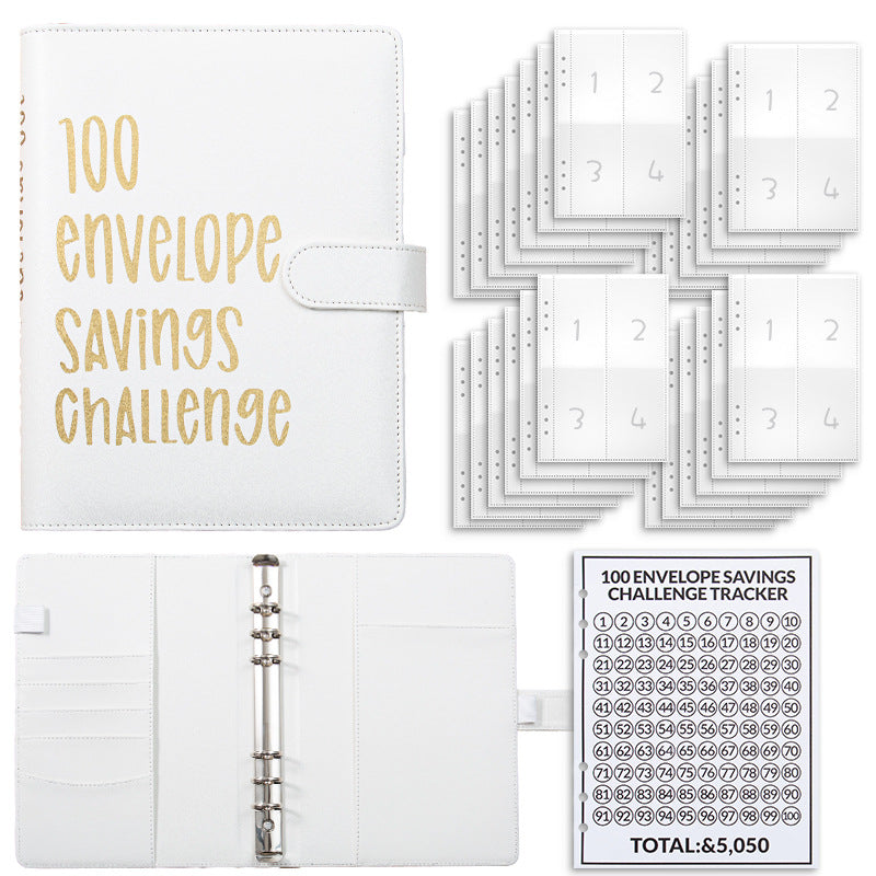 💰100-Day Money-Saving & Savings Logbook--$5,050 Savings Challenge Binder