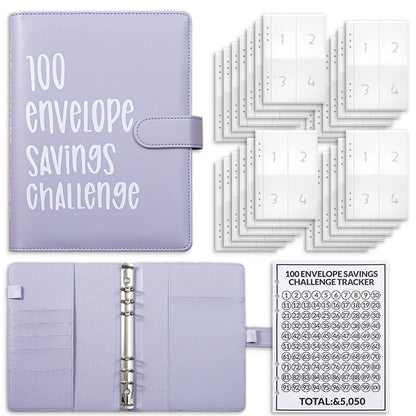 💰100-Day Money-Saving & Savings Logbook--$5,050 Savings Challenge Binder