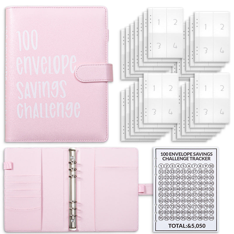 💰100-Day Money-Saving & Savings Logbook--$5,050 Savings Challenge Binder