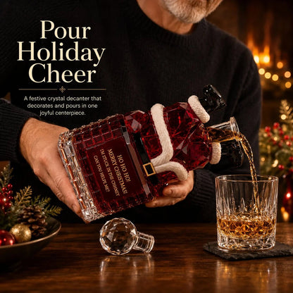 🎅 Crystal Santa Decanter