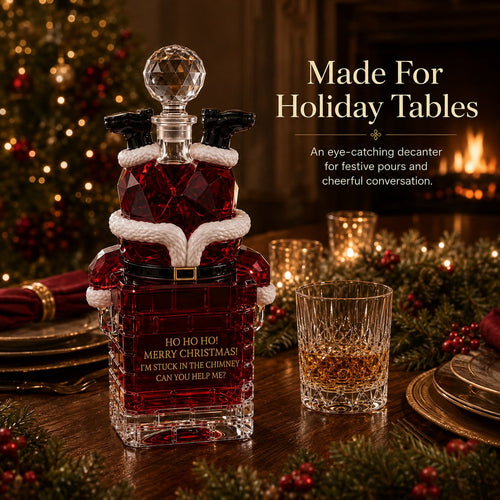 🎅 Crystal Santa Decanter