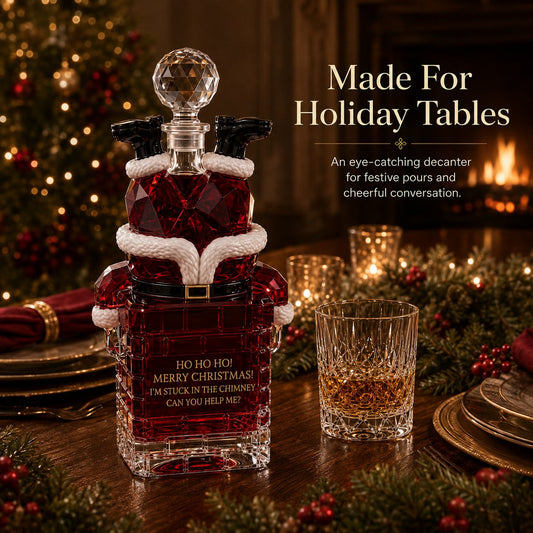 🎅 Crystal Santa Decanter