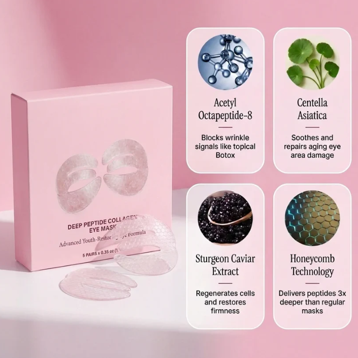 Deep-Penetrating Peptide Collagen Eye Mask