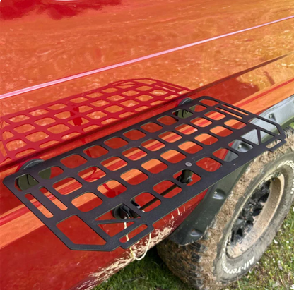 Heavy-Duty MagneticVehicle Side Table IPortable Grid Camp Desk