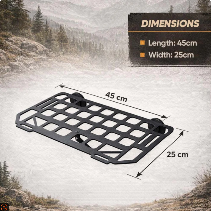 Heavy-Duty MagneticVehicle Side Table IPortable Grid Camp Desk