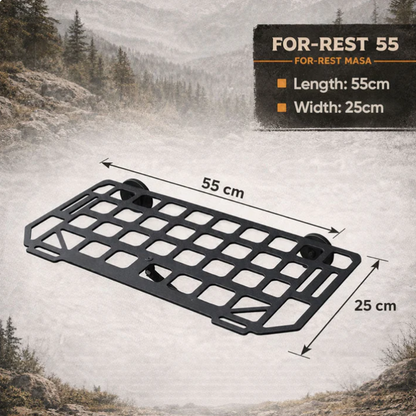 Heavy-Duty MagneticVehicle Side Table IPortable Grid Camp Desk