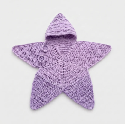 🌟Star Crochet Baby Swaddle Onesie