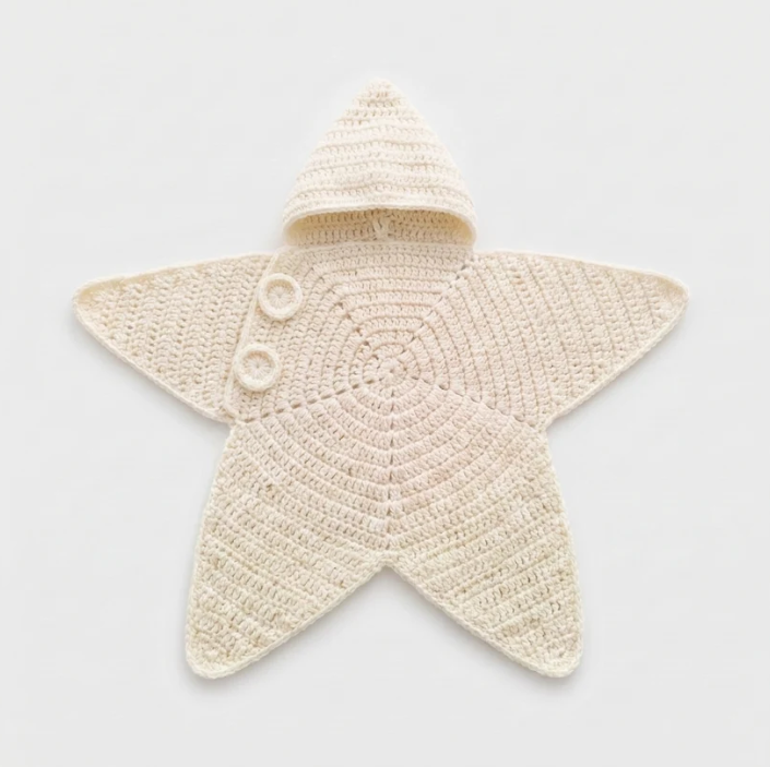 🌟Star Crochet Baby Swaddle Onesie