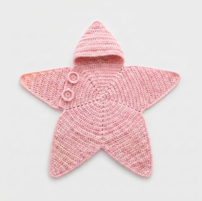 🌟Star Crochet Baby Swaddle Onesie