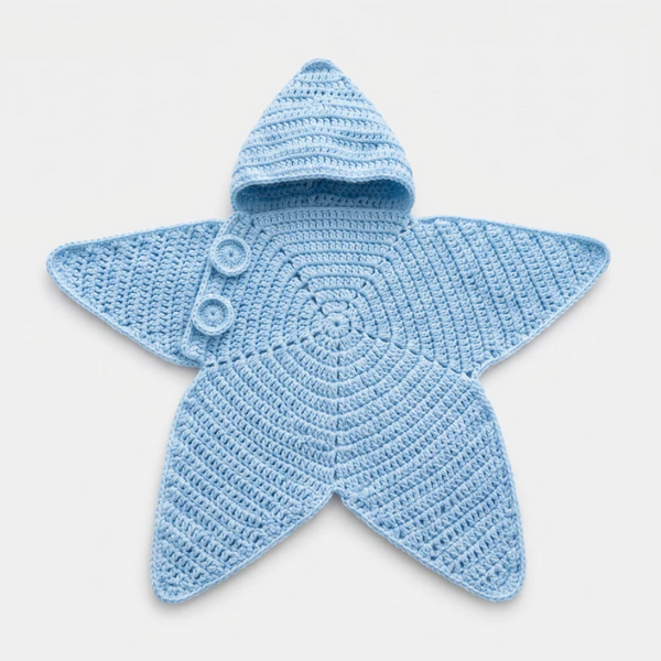🌟Star Crochet Baby Swaddle Onesie