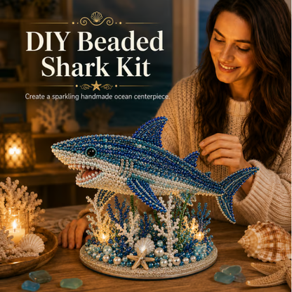 🌊 Ocean Sparkle Animal Craft Kit | Create a Dimensional Underwater Centerpiece with Colorful Beads, Pearls & Coastal Details 🐚✨