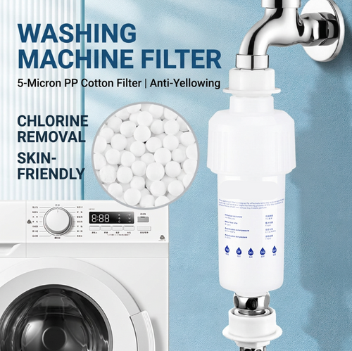 💧Home water purifier shower head pre-filter with replaceable PP cotton filter