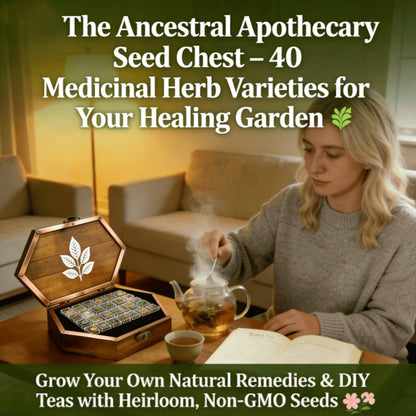 🌱 40 Medicinal Herb Seeds Kit – Grow Your Own Healing Garden & Herbal Teas