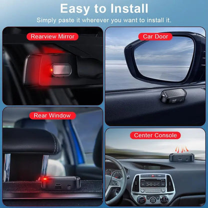 🚨Solar-Powered Simulated Car Alarm Light （2PCS）– Light-Sensing LED Security Warning Flasher