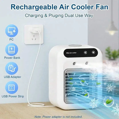 💨Portable USB Desktop Humidifying Cooling Fan