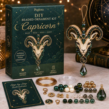 ✨ Zodiac Blessing Beaded Ornament DIY Kit – Create A Meaningful Handmade Keepsake Inspired By Your Star Sign