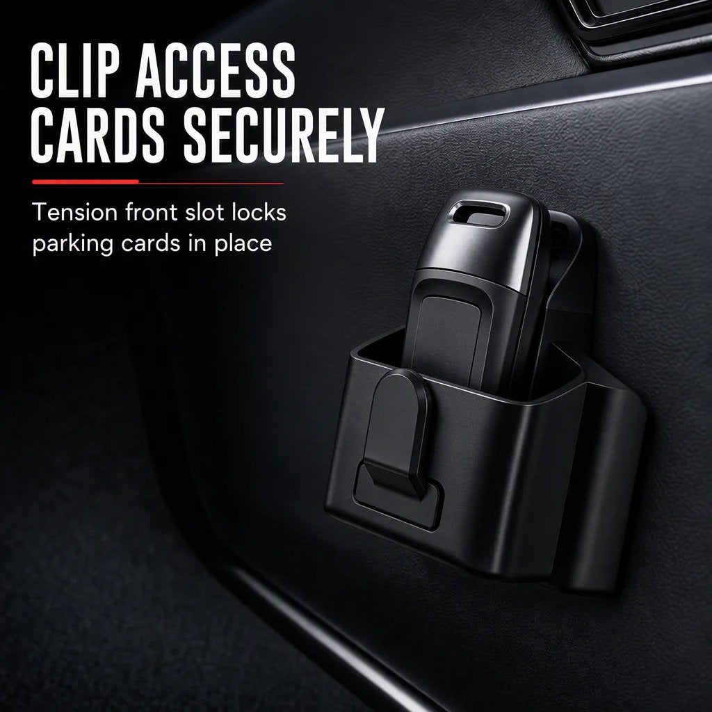 🔥 50% OFF Car Key Fob Holder 🚗 Dashboard Organizer with Card Slot & Hook
