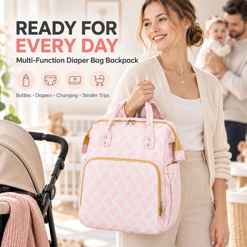 🍼3-in-1 Diaper Bag Backpack with Fold-Out Changing Station🍼