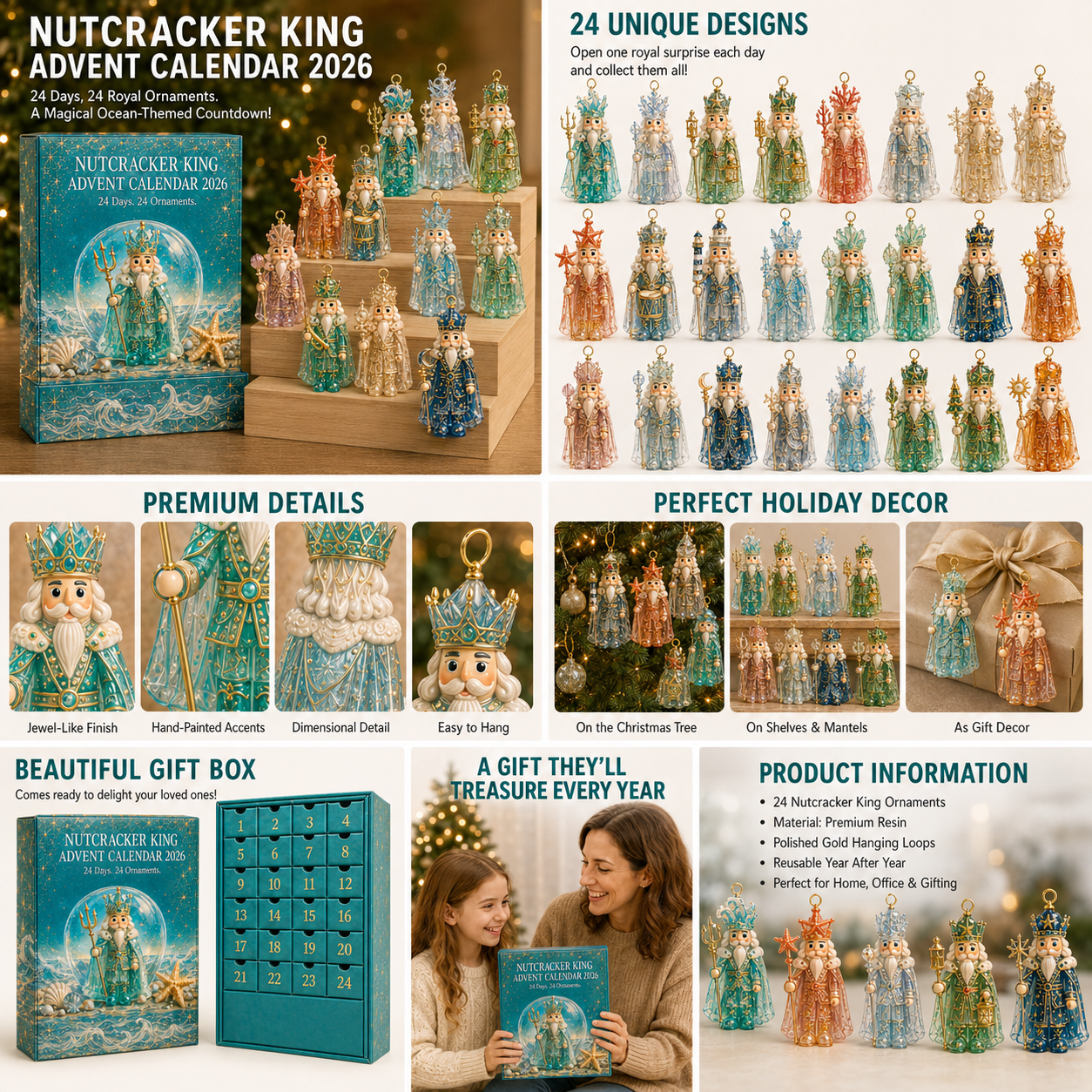🔥2026 Nutcracker Christmas Advent Calendar