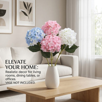 💐UV-Resistant Artificial Hydrangeas | Set of 3 Bunches