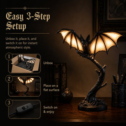 🦇 Glowing Bat Desk Lamp