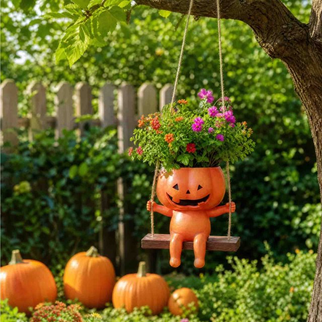 🎃Swing Pumpkin Hanging Planter Pot