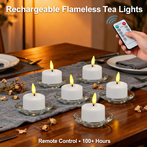 🔥 Rechargeable LED Tea Lights with Remote Control — The Last Tea Lights You’ll Ever Need