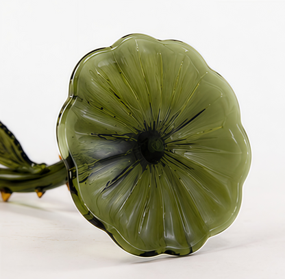 🌹 Exquisite Handcrafted Floral Art Glass Stemware