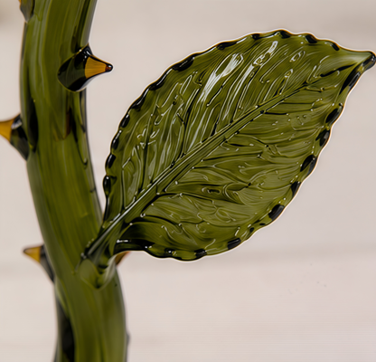 🌹 Exquisite Handcrafted Floral Art Glass Stemware